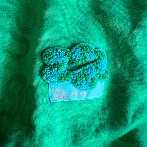 Nike Uphoria Sweatshirt and Short set - Green/Blue - Picture 4 of 5